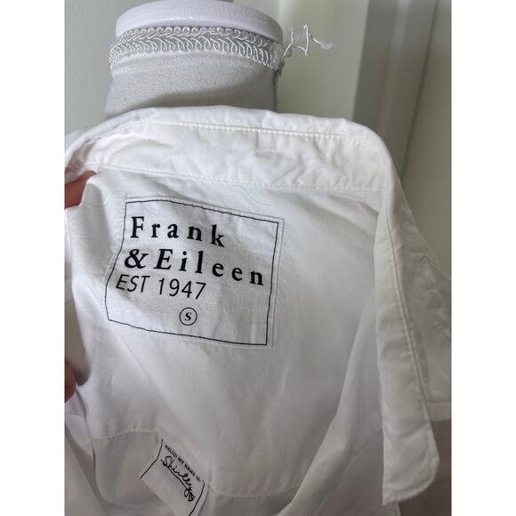 Frank & Eileen White Long Sleeve Cotton Button Up Sz S - Picture 4 of 4